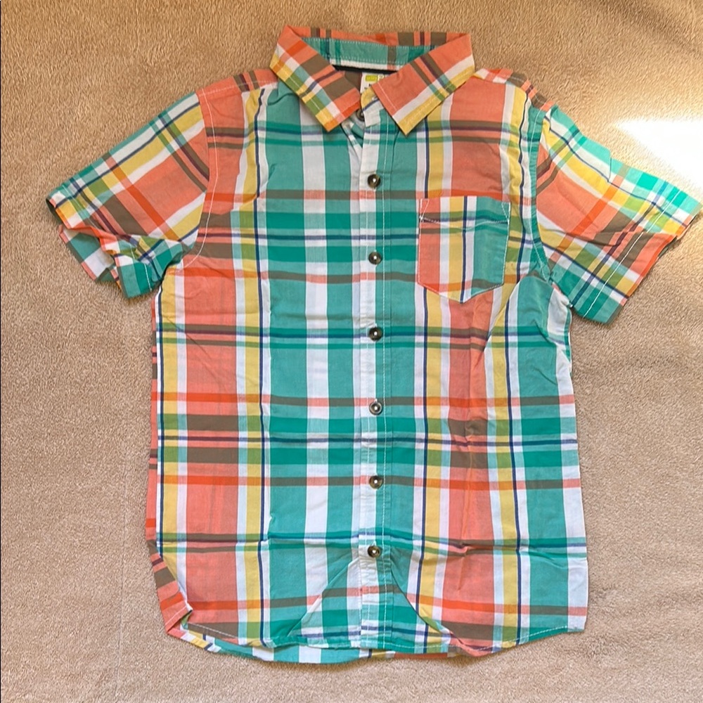 Colorful Plaid Kids Shirt